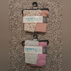 4 NWT Newborn Girl Carters Child Of Mine Pants